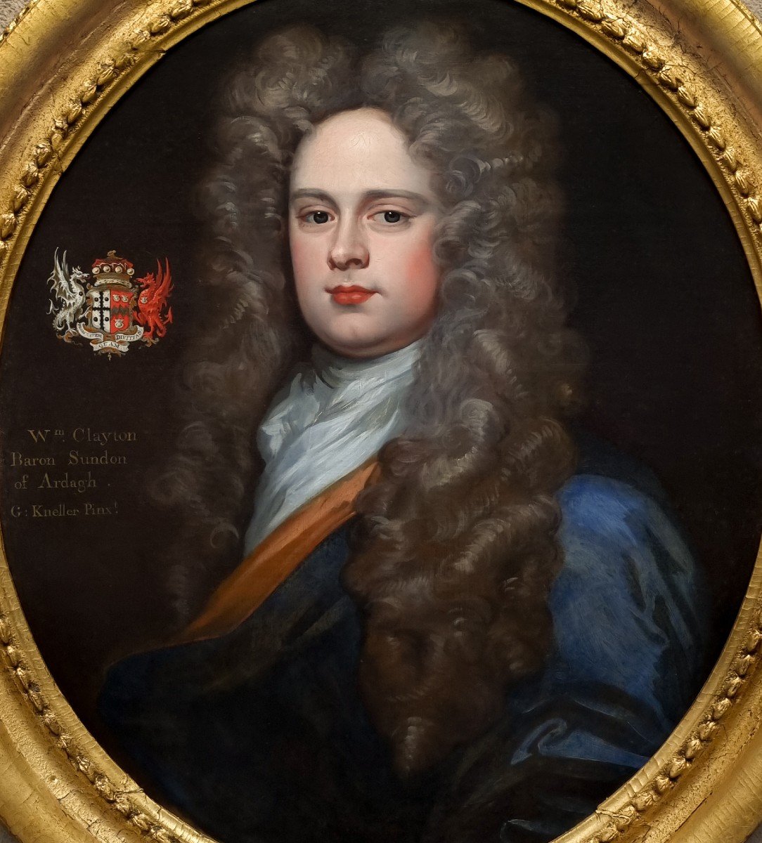 Portrait Of A Gentleman, William Clayton Circa 1695-1710; Godfrey Kneller Workshop, Painting-photo-4