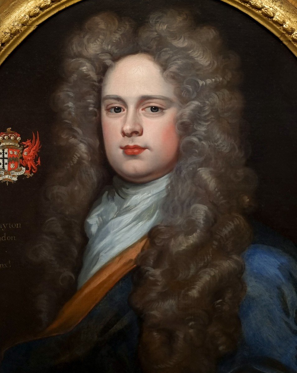 Portrait Of A Gentleman, William Clayton Circa 1695-1710; Godfrey Kneller Workshop, Painting-photo-3