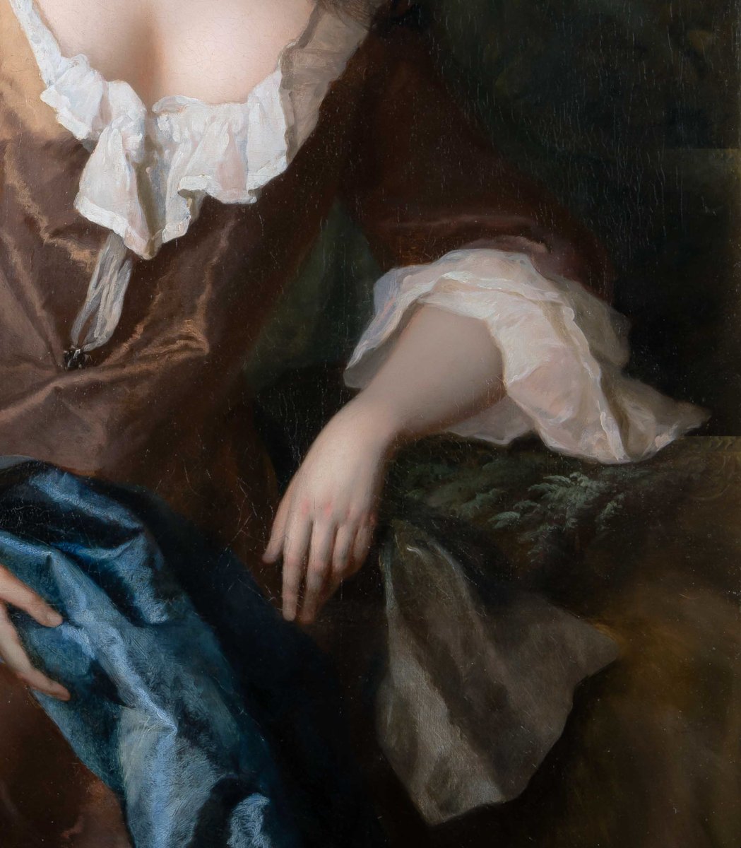 Portrait Of Lady Catherine Edwin (montagu) In A Woodland C.1697; Oil  Painting By Michael Dahl -photo-5