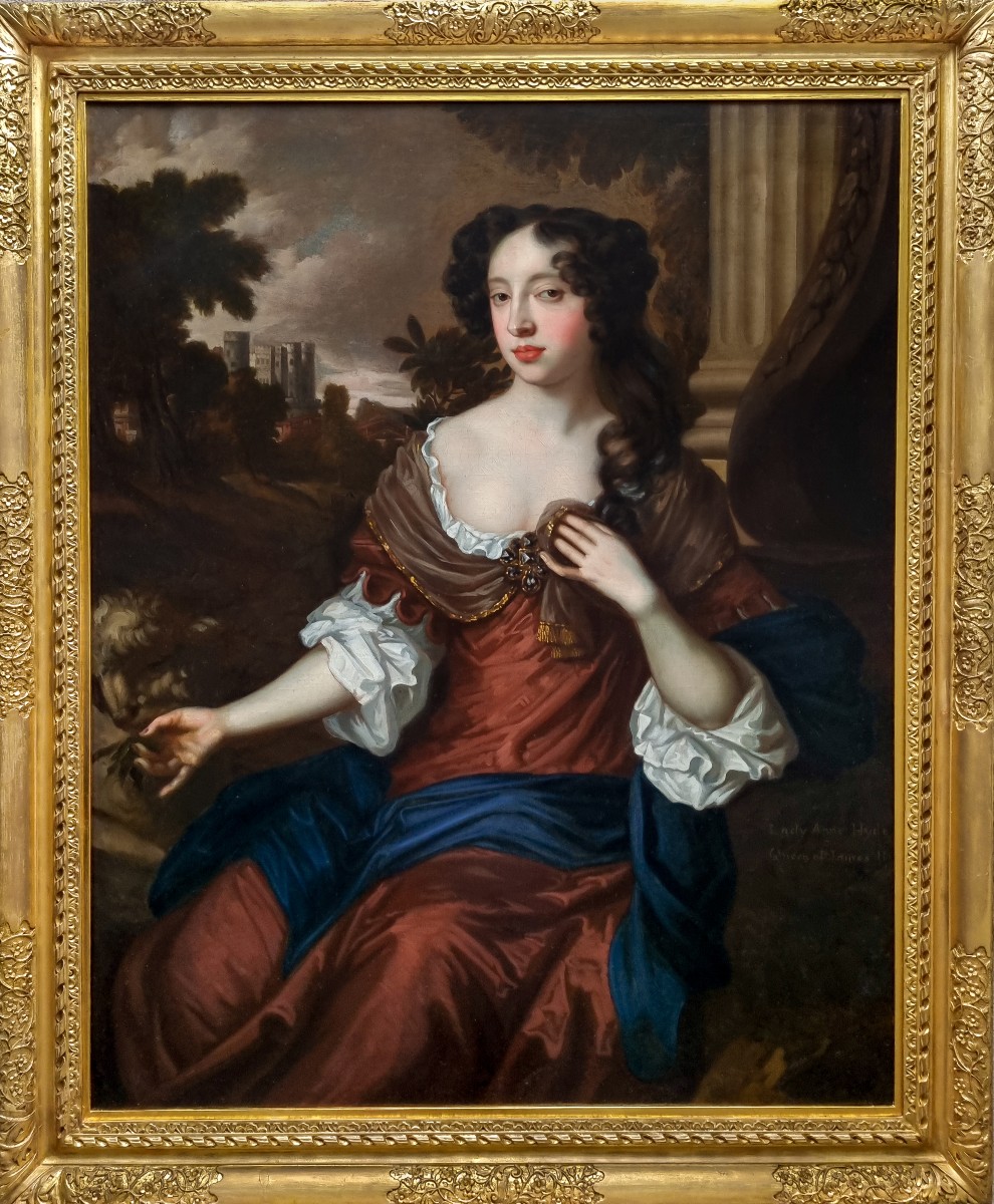 Portrait de Marie de Modène (1658-1718) en duchesse d'York vers 1675-1680, huile sur toile