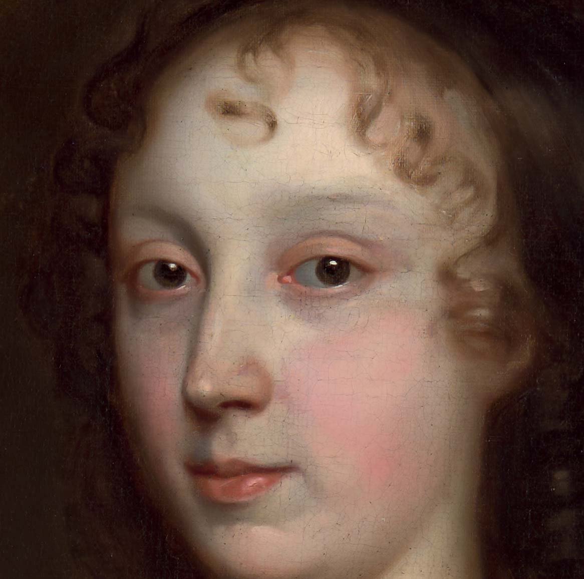 Portrait d'Une Dame En Robe Verte Et Perles Vers 1660 Atelier De John Michael Wright-photo-2