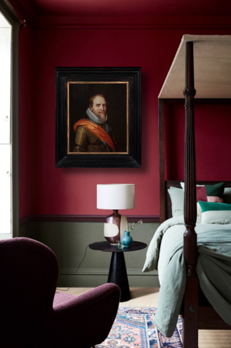 Portrait Of A Gent, Prince Of Orange-nassau, 17th Century; Workshop Of Michiel Van Mierevelt-photo-4