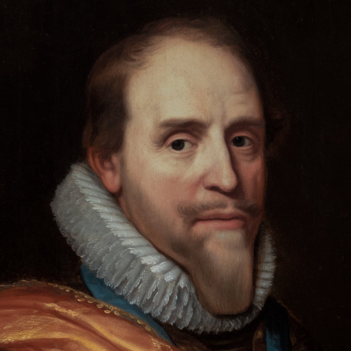 Portrait Of A Gent, Prince Of Orange-nassau, 17th Century; Workshop Of Michiel Van Mierevelt-photo-4
