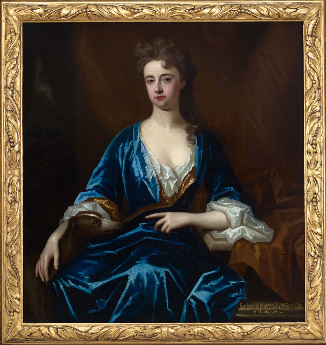 Portrait de dame, Barbara Herbert, comtesse de Pembroke, vers 1708 Charles d’Agar, tableau-photo-2