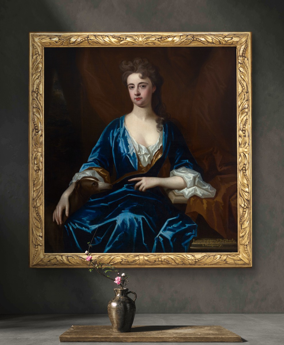 Portrait de dame, Barbara Herbert, comtesse de Pembroke, vers 1708 Charles d’Agar, tableau