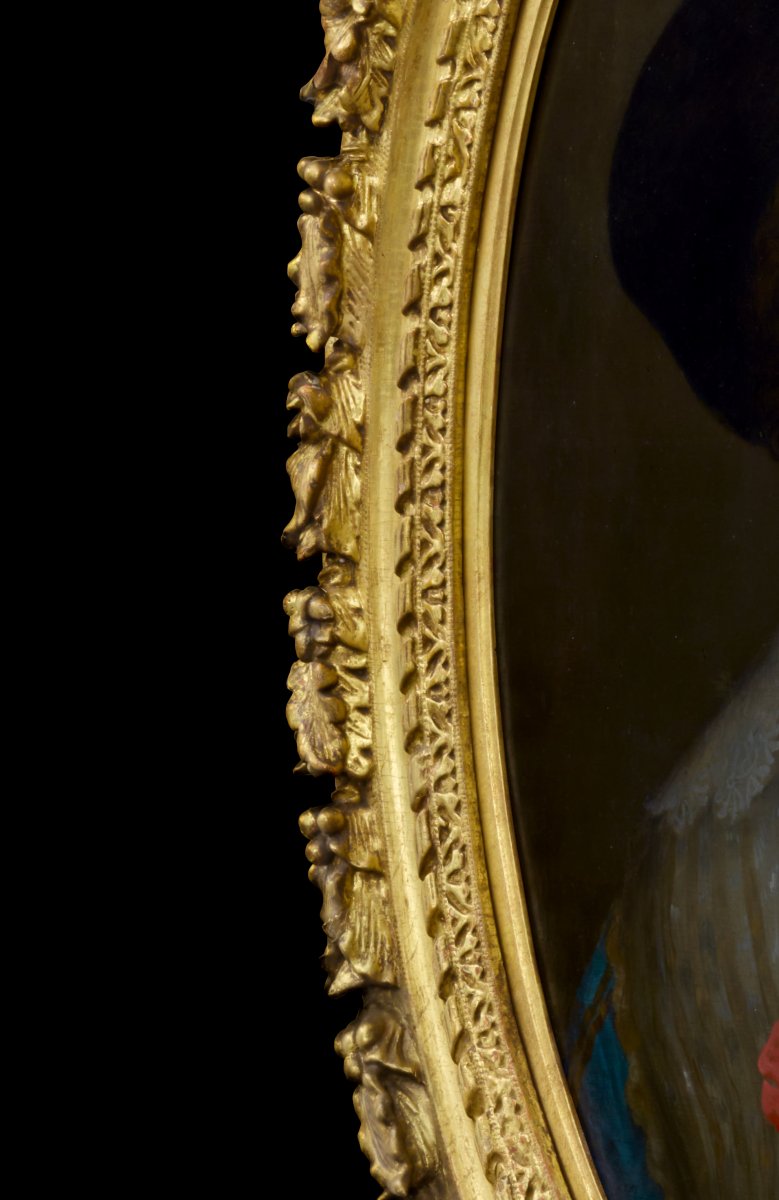 Portrait Of A Lady, Queen Henrietta Maria, C.1640; Anthony Van Dyck, Oil On Canvas Painting-photo-4