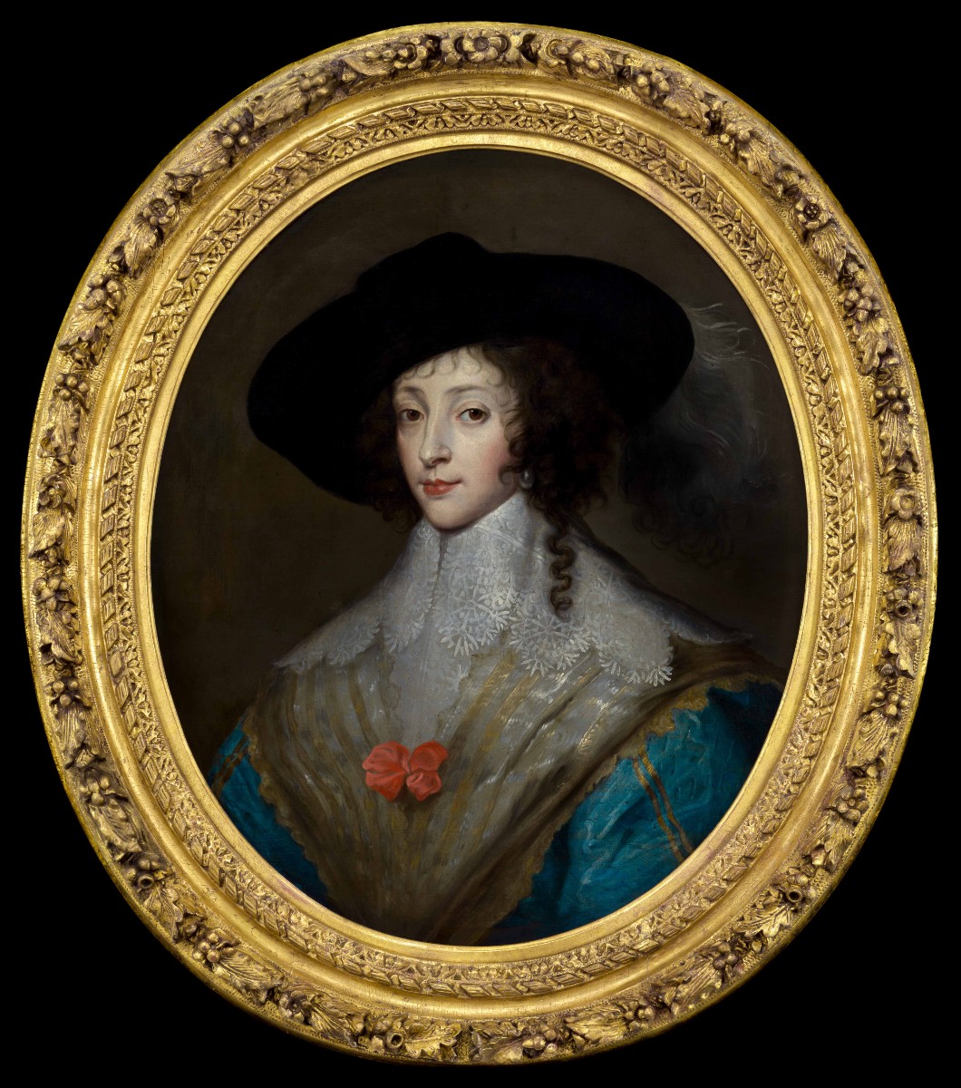 Portrait Of A Lady, Queen Henrietta Maria, C.1640; Anthony Van Dyck, Oil On Canvas Painting