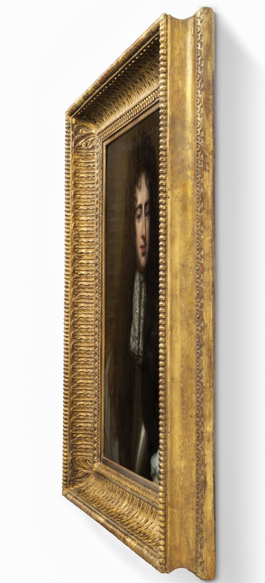 Portrait Of A Gentleman, Sir Henry Hobart Blue Cloak & Cravat C.1683-1684; By William Wissing-photo-4