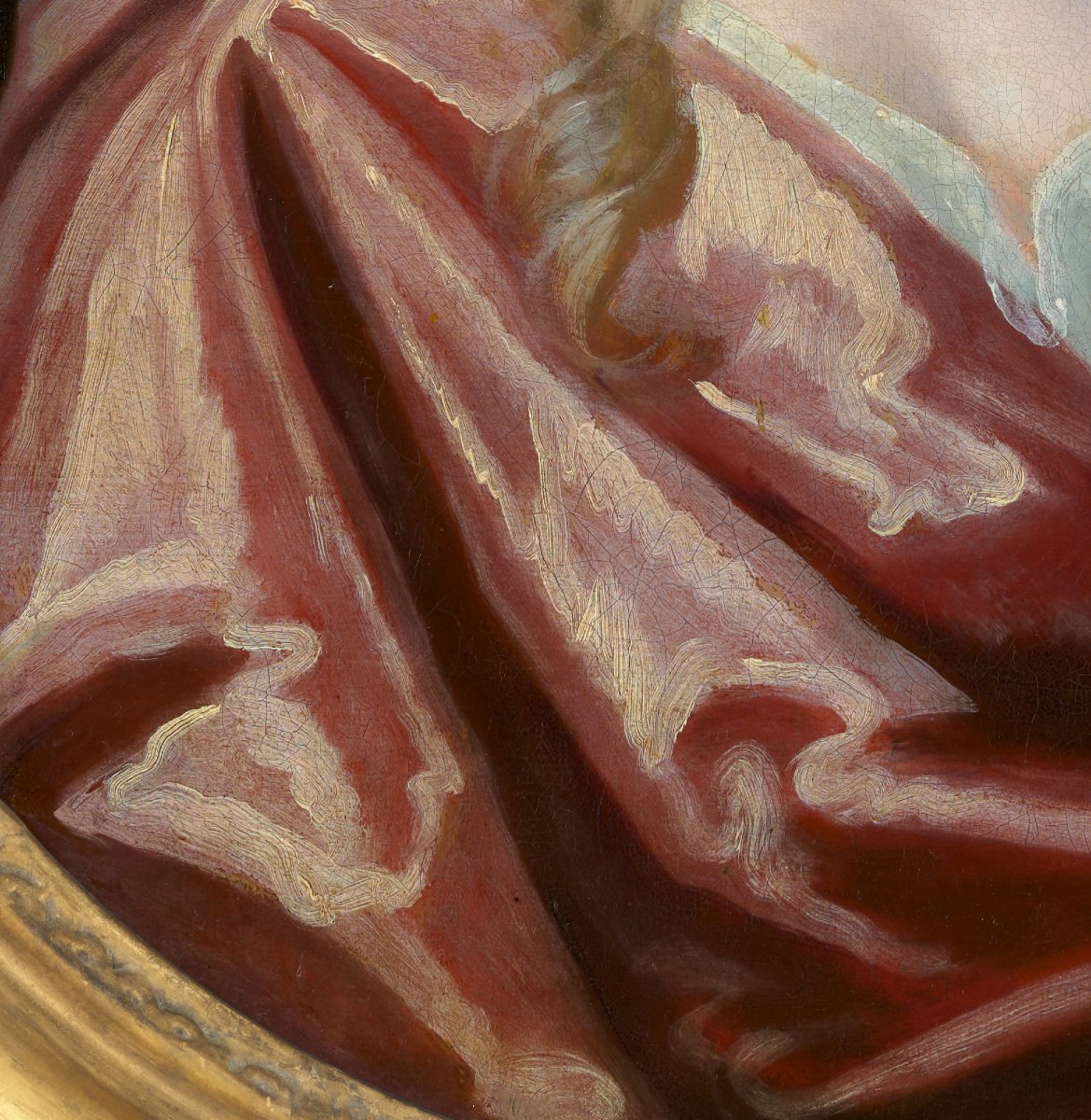 Portrait Of A Lady, Mrs Wray In A Silk Dress & Pink Wrap C.1698 Oil On Canvas Painting-photo-5