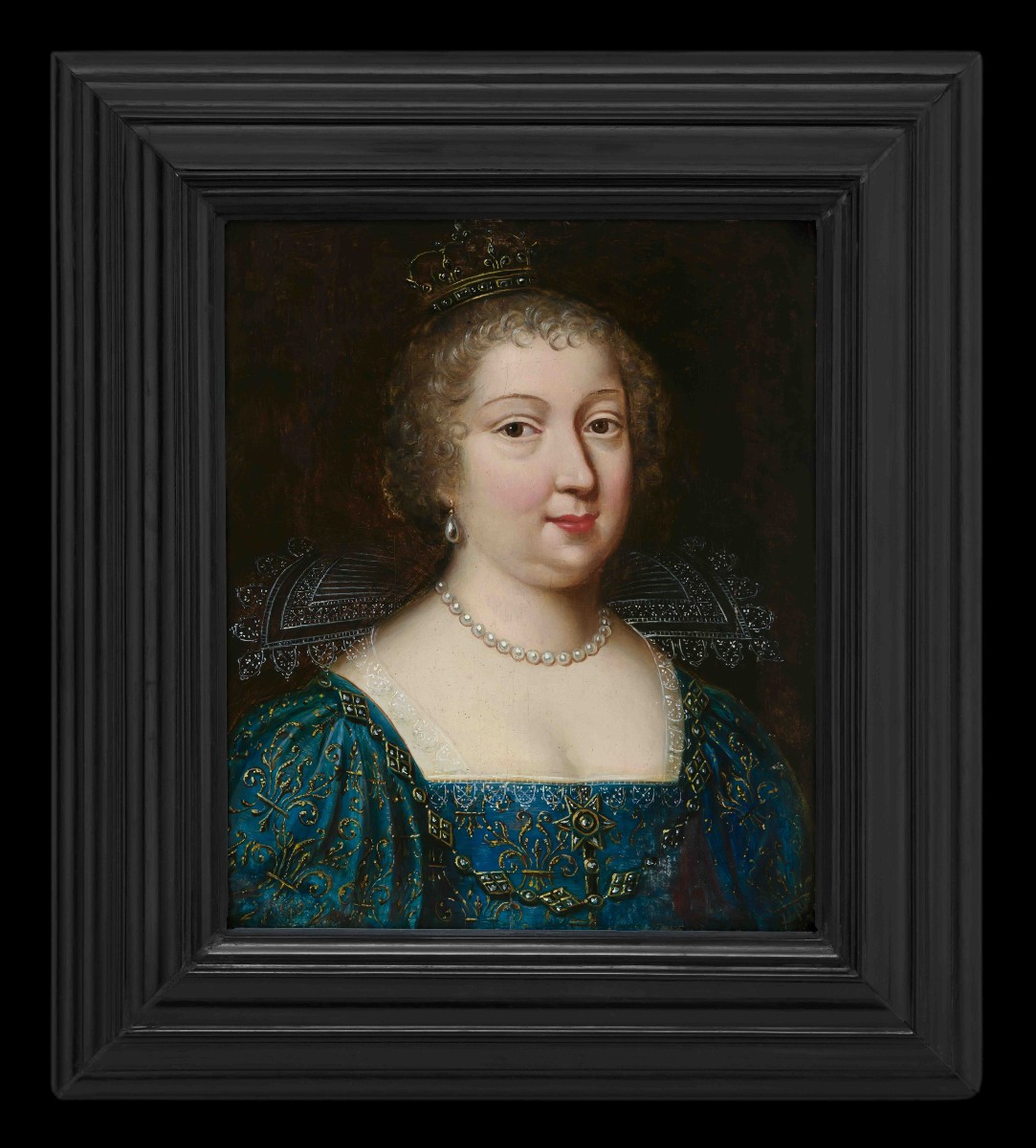 Portrait de Marie-Thérèse d’Espagne, Reine de France – Entourage des Beaubrun, XVIIe siècle