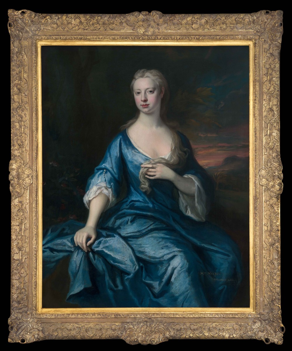 Jonathan Richardson, Portrait anglais de Mary Hooper (née Davie), aristocratie, vers 1715