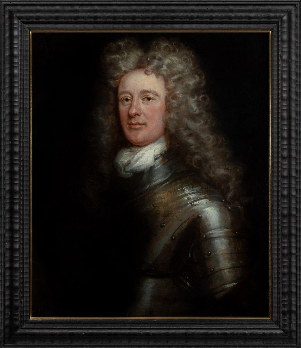 Portrait Of David Erskine, Lord Dun In Armour C.1700, Studio Of Medina, Oil On Canvas Painting