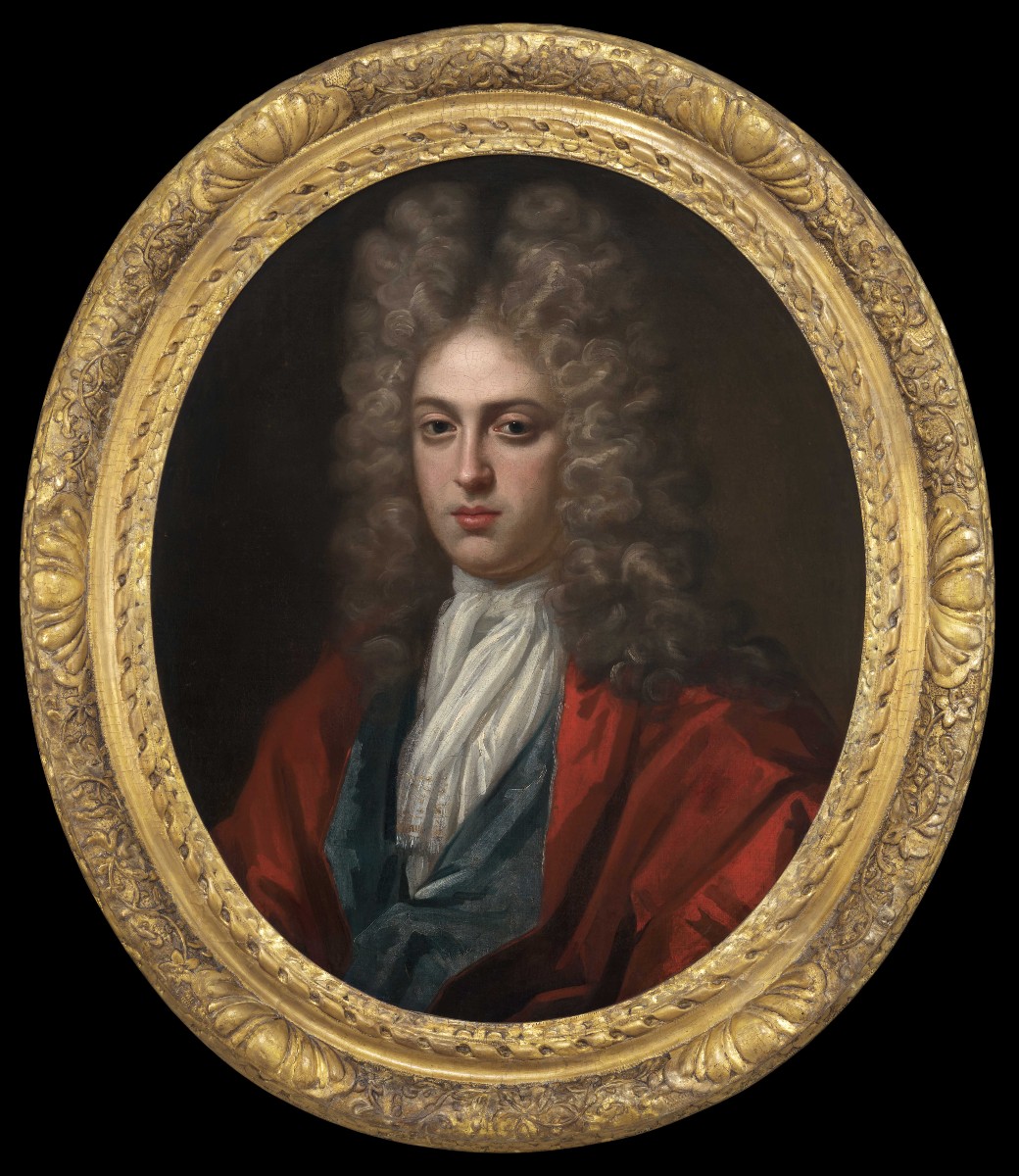 Portrait Of Gentleman In Red Coat & Periwig C.1715-1725; Studio Of Godfrey Kneller, Fine Frame