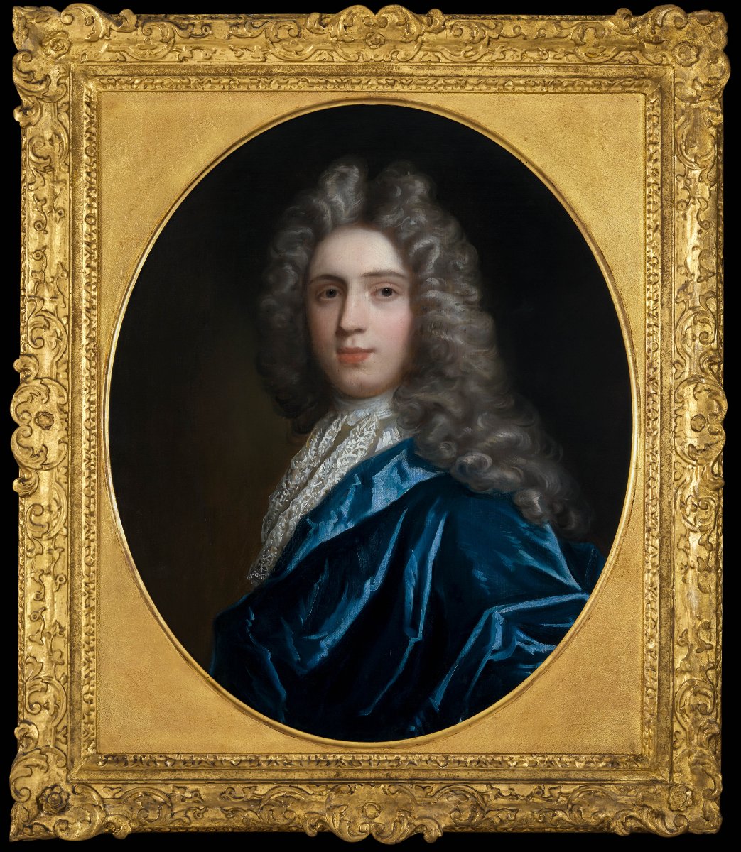 Portrait Of Sir John Wentworth And Mary Wentworth C.1695; Michael Dahl, Oil On Canvas Painting-photo-4