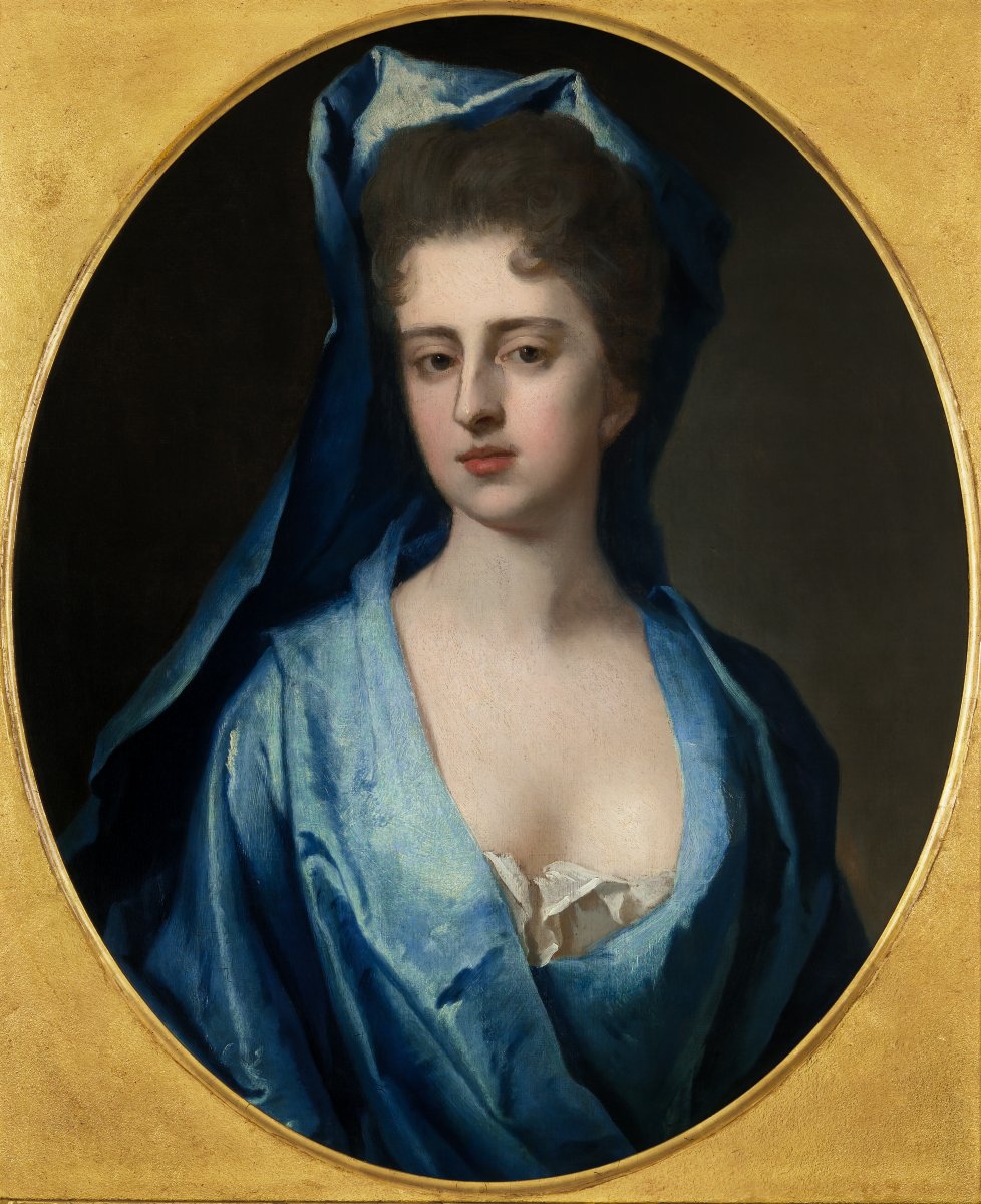 Portrait Of Sir John Wentworth And Mary Wentworth C.1695; Michael Dahl, Oil On Canvas Painting-photo-1