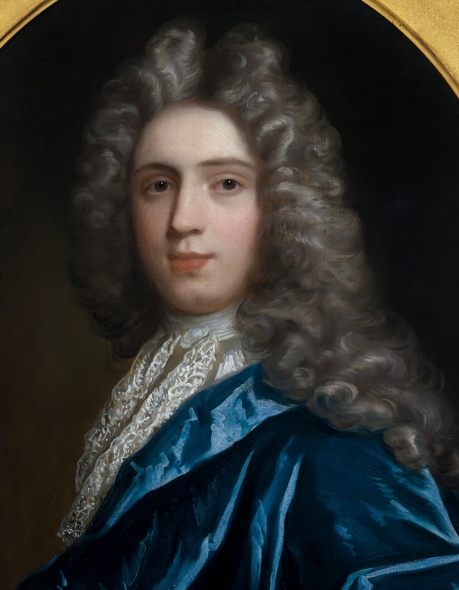 Portrait Of Sir John Wentworth And Mary Wentworth C.1695; Michael Dahl, Oil On Canvas Painting-photo-5