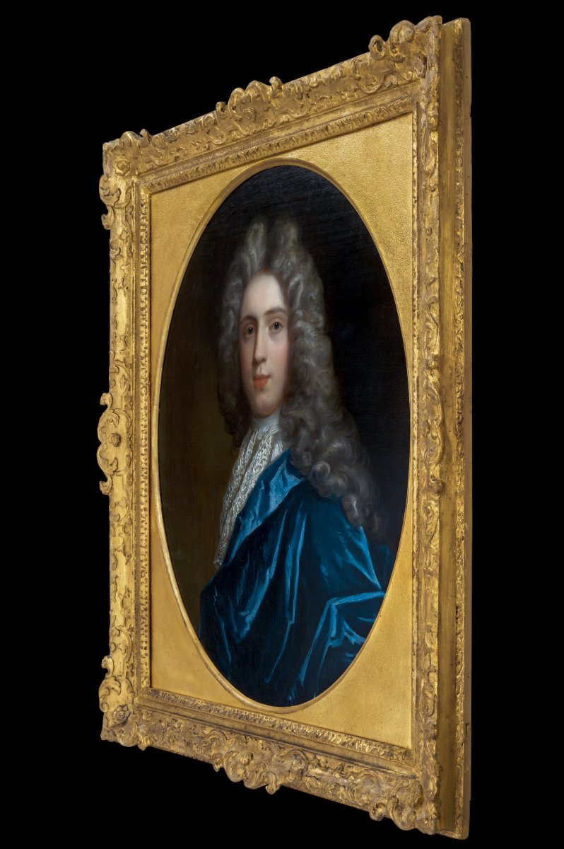 Portrait Of Sir John Wentworth And Mary Wentworth C.1695; Michael Dahl, Oil On Canvas Painting-photo-6