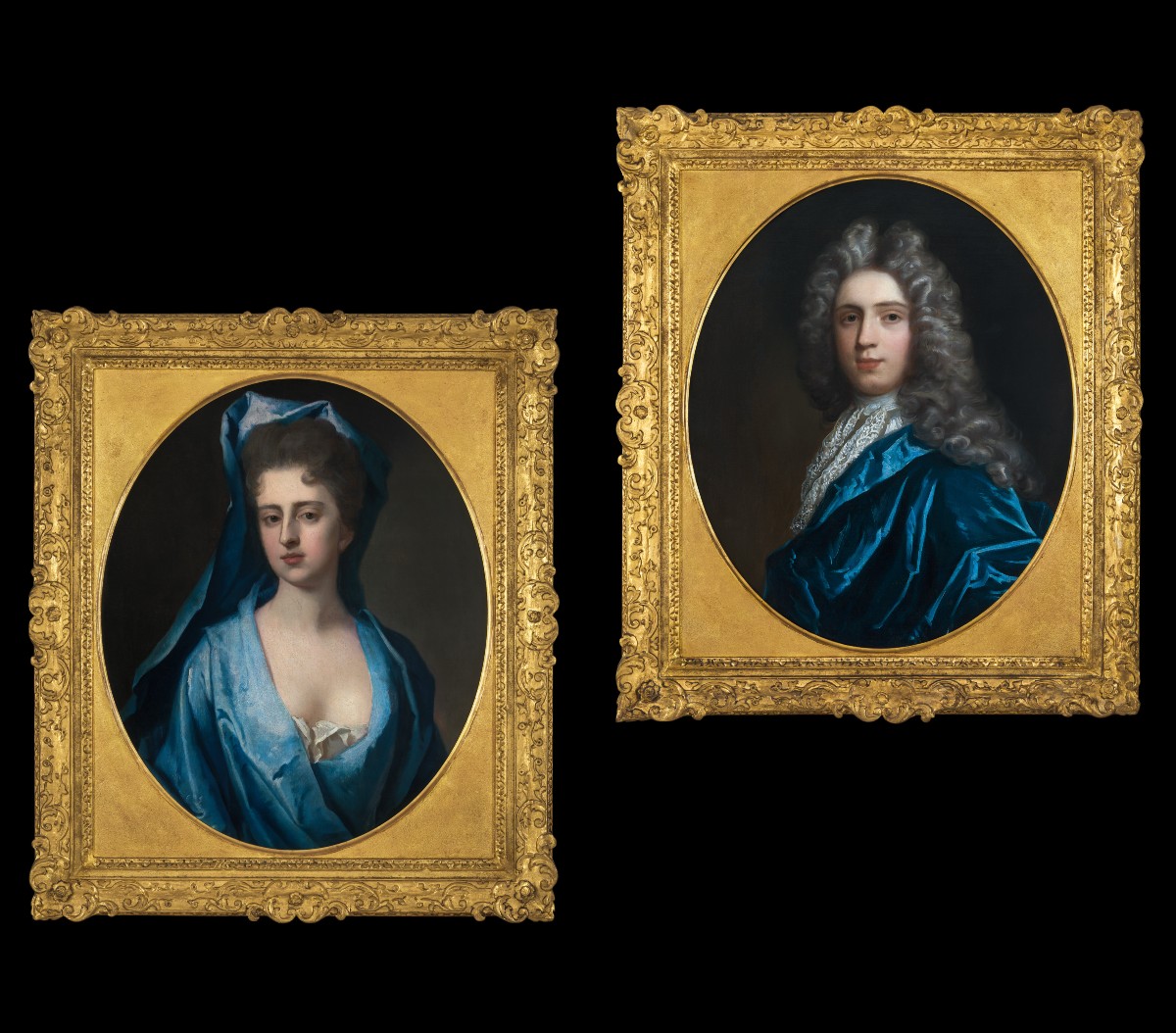 Portrait Of Sir John Wentworth And Mary Wentworth C.1695; Michael Dahl, Oil On Canvas Painting