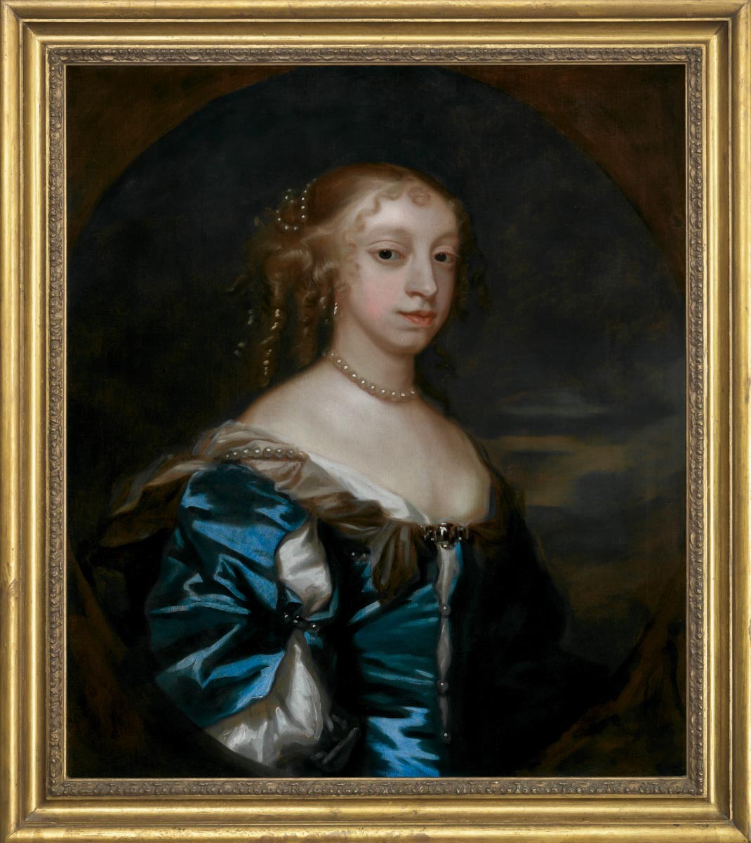 Portrait Of Lady Diana Bruce In A Silk Dress, Oil On Canvas Painting, Peter Lely, Circa 1660