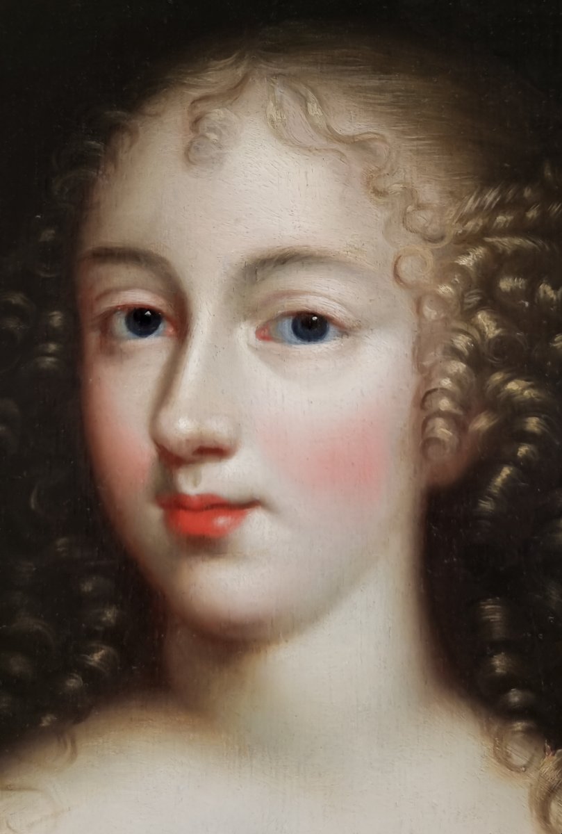  Portrait Of Philadelphia Parker, Later Mrs Stephen Piper C.1690-95, Oil On Panel, Mignard-photo-3