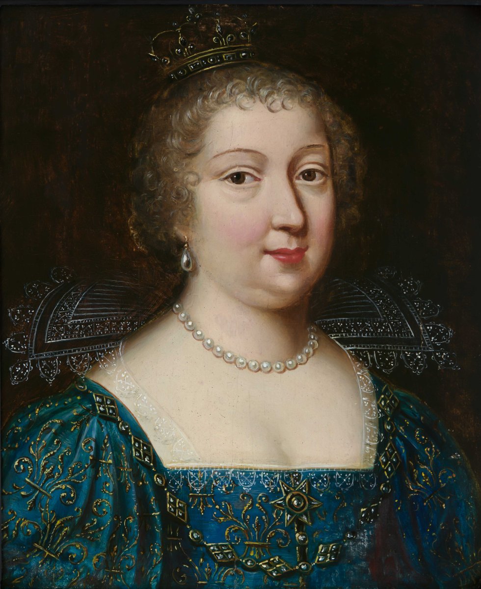 Portrait de Marie Thérèse d’Espagne, Reine de France; Entourage des Beaubrun, XVIIe siècle-photo-2