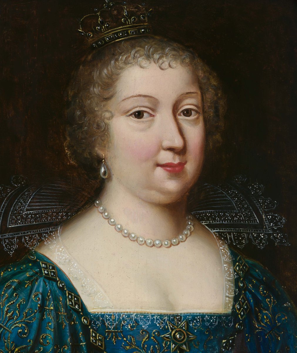 Portrait de Marie Thérèse d’Espagne, Reine de France; Entourage des Beaubrun, XVIIe siècle-photo-3