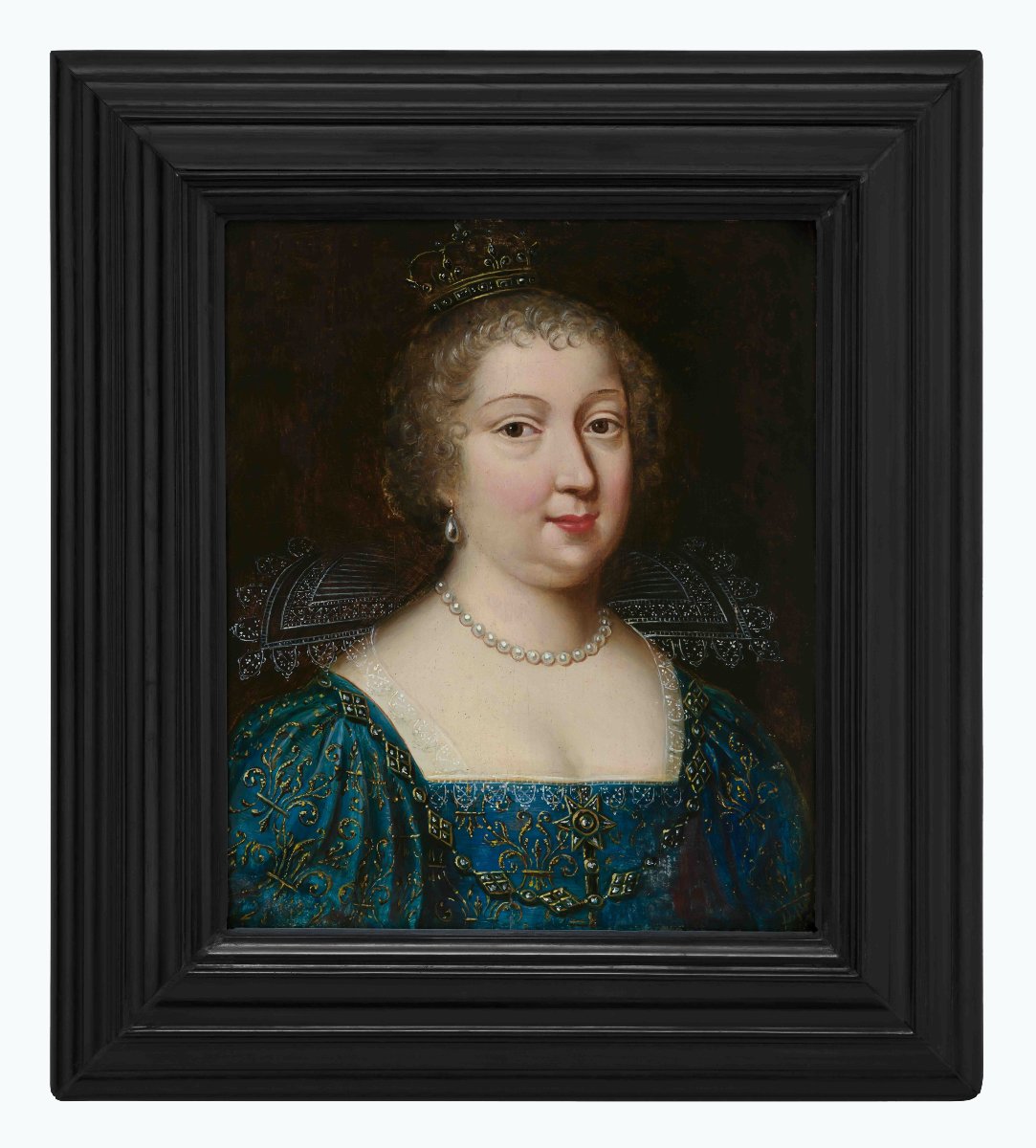 Portrait de Marie Thérèse d’Espagne, Reine de France; Entourage des Beaubrun, XVIIe siècle