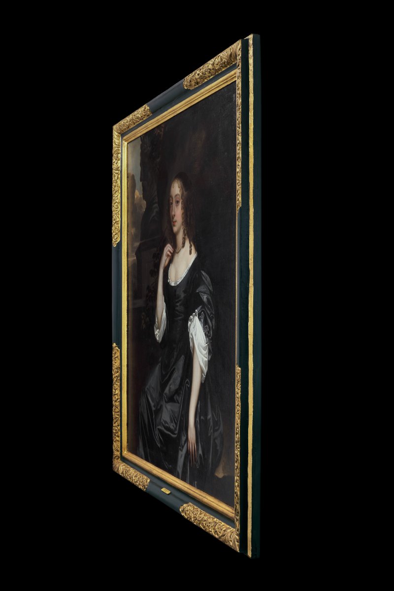 Portrait vers 1660, élégante œuvre de la Restauration anglaise, atelier Sir Peter Lely-photo-4