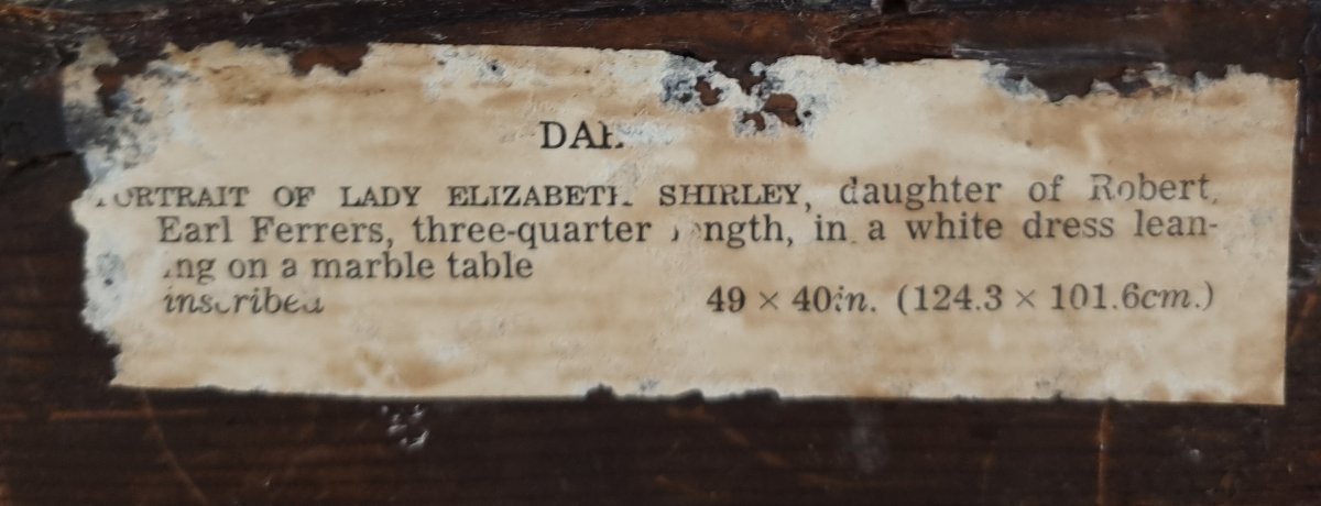 Portrait de Lady Elizabeth Shirley, sur une véranda près d'une table en marbre, vers 1705-1710-photo-6