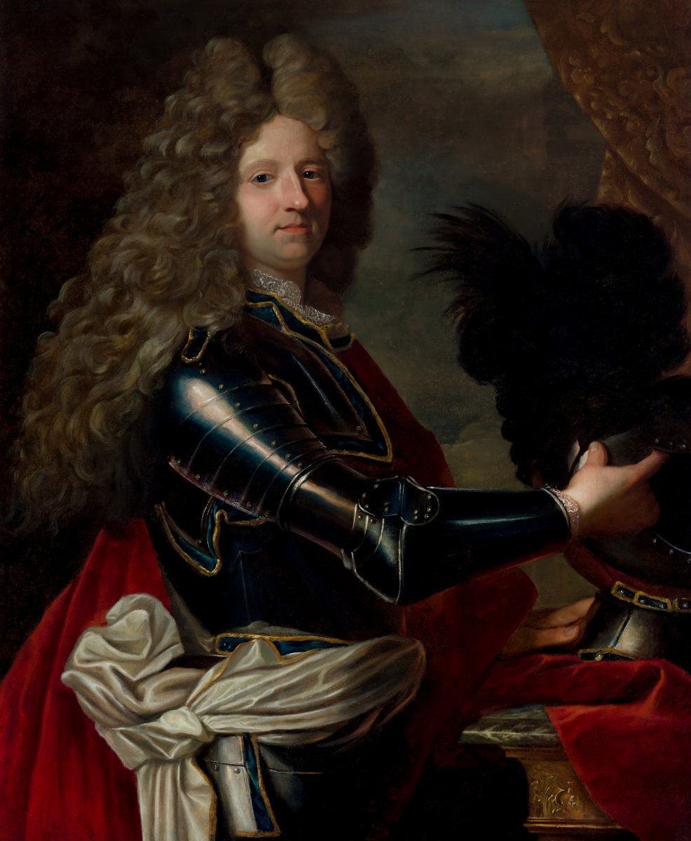 Portrait de Marc de Beauvau-Craon, prince de Craon, XVIIIe siècle, peinture à l'huile-photo-3