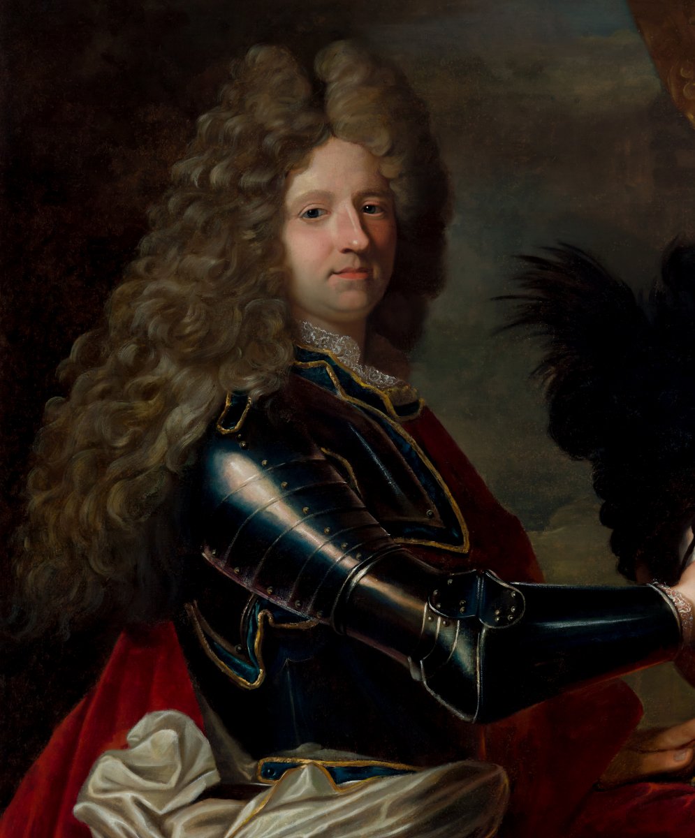 Portrait de Marc de Beauvau-Craon, prince de Craon, XVIIIe siècle, peinture à l'huile-photo-1