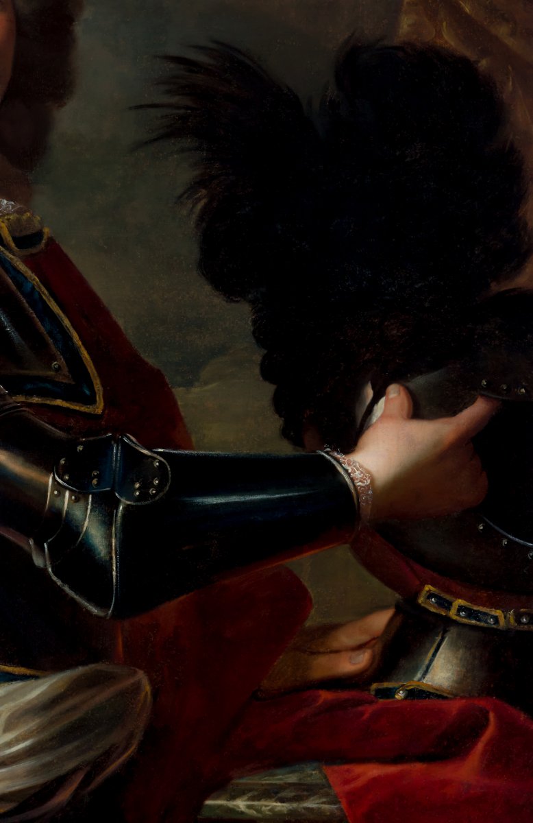 Portrait de Marc de Beauvau-Craon, prince de Craon, XVIIIe siècle, peinture à l'huile-photo-3