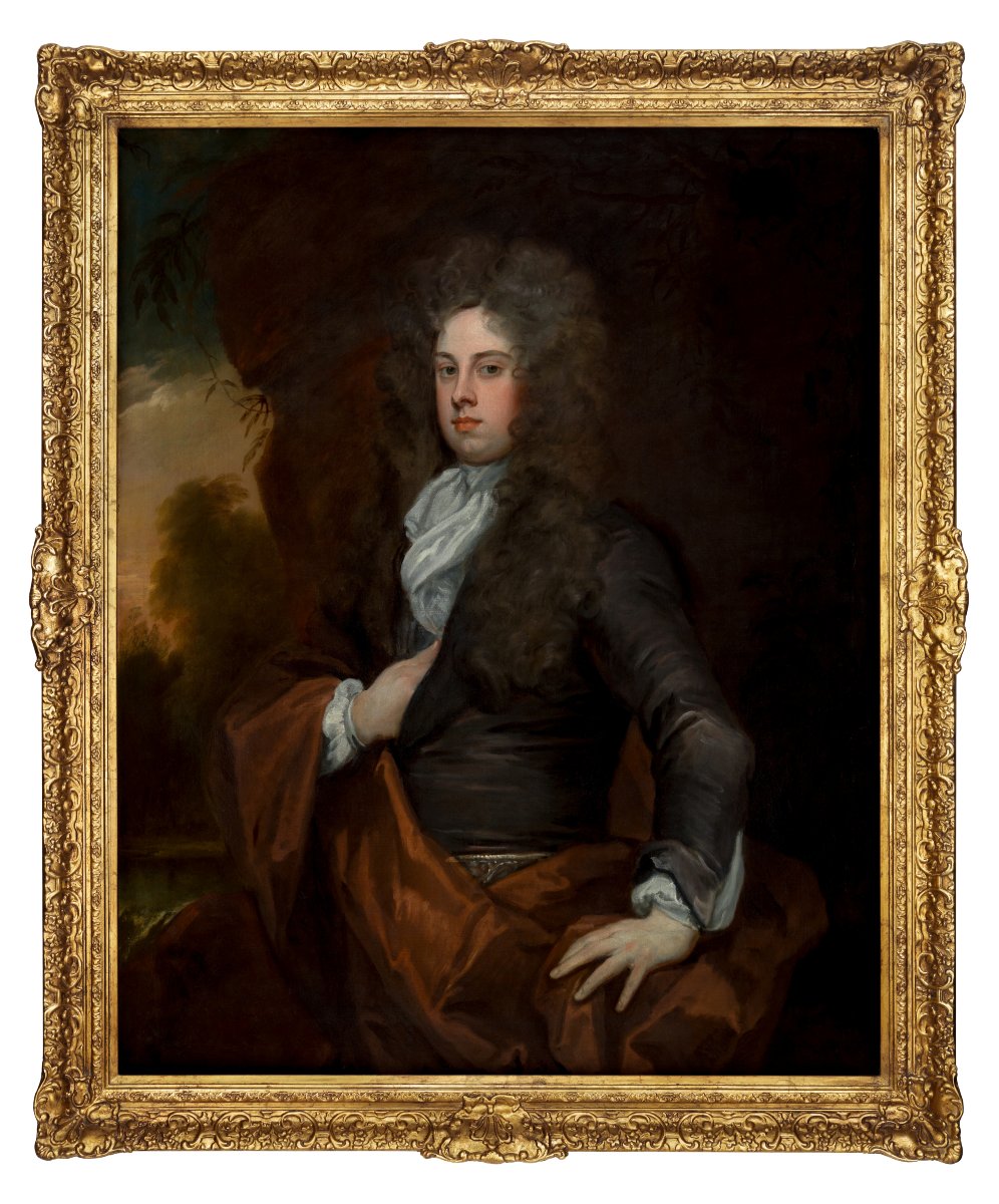 Portrait d'un gentilhomme en habit gris, vers 1719 collection historique des ducs de Sutherland