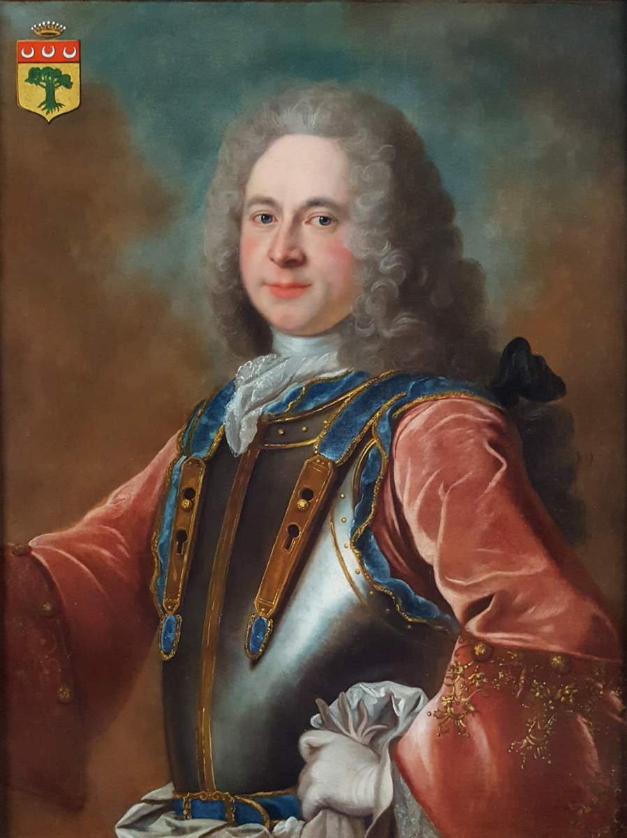 Portrait De Gentilhomme, Française Vers 1720-photo-3
