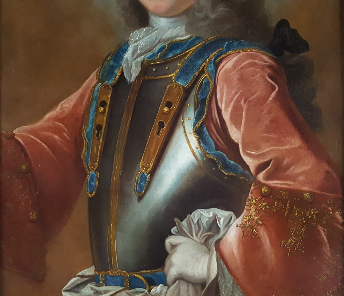 Portrait De Gentilhomme, Française Vers 1720-photo-4