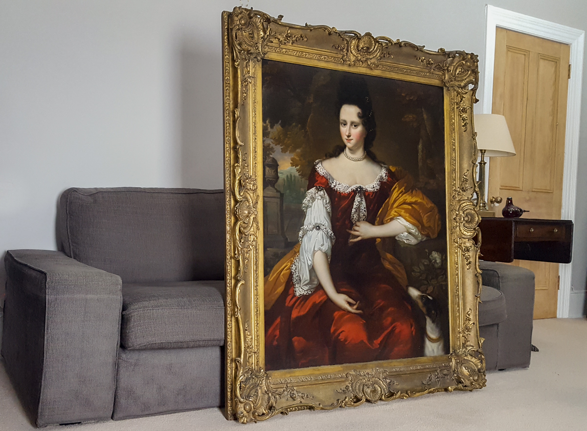 Portrait Of A Lady Vieux Maître Néerlandais Signé Et Daté De 1693-photo-2