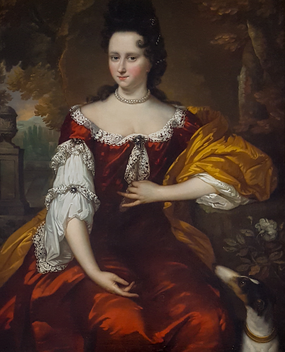 Portrait Of A Lady Vieux Maître Néerlandais Signé Et Daté De 1693-photo-3