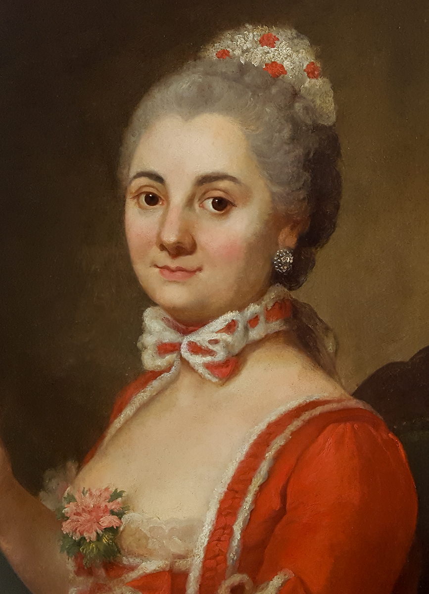 Portrait De Dame, Française Vers 1740-photo-4
