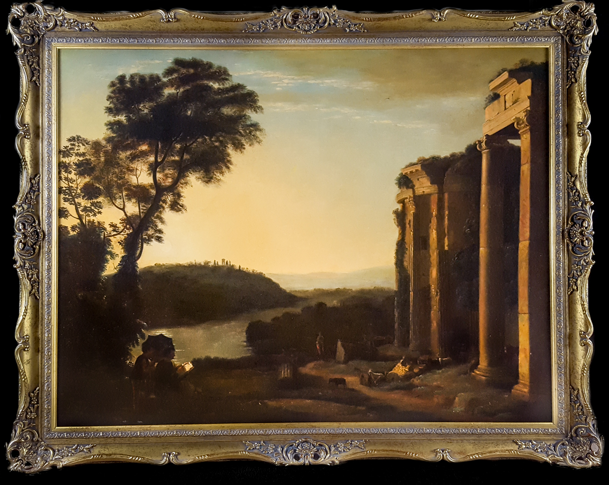 Personnages Dans Un Paysage, XVIIIe Siècle