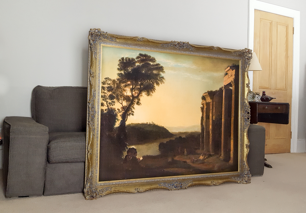 Personnages Dans Un Paysage, XVIIIe Siècle-photo-2