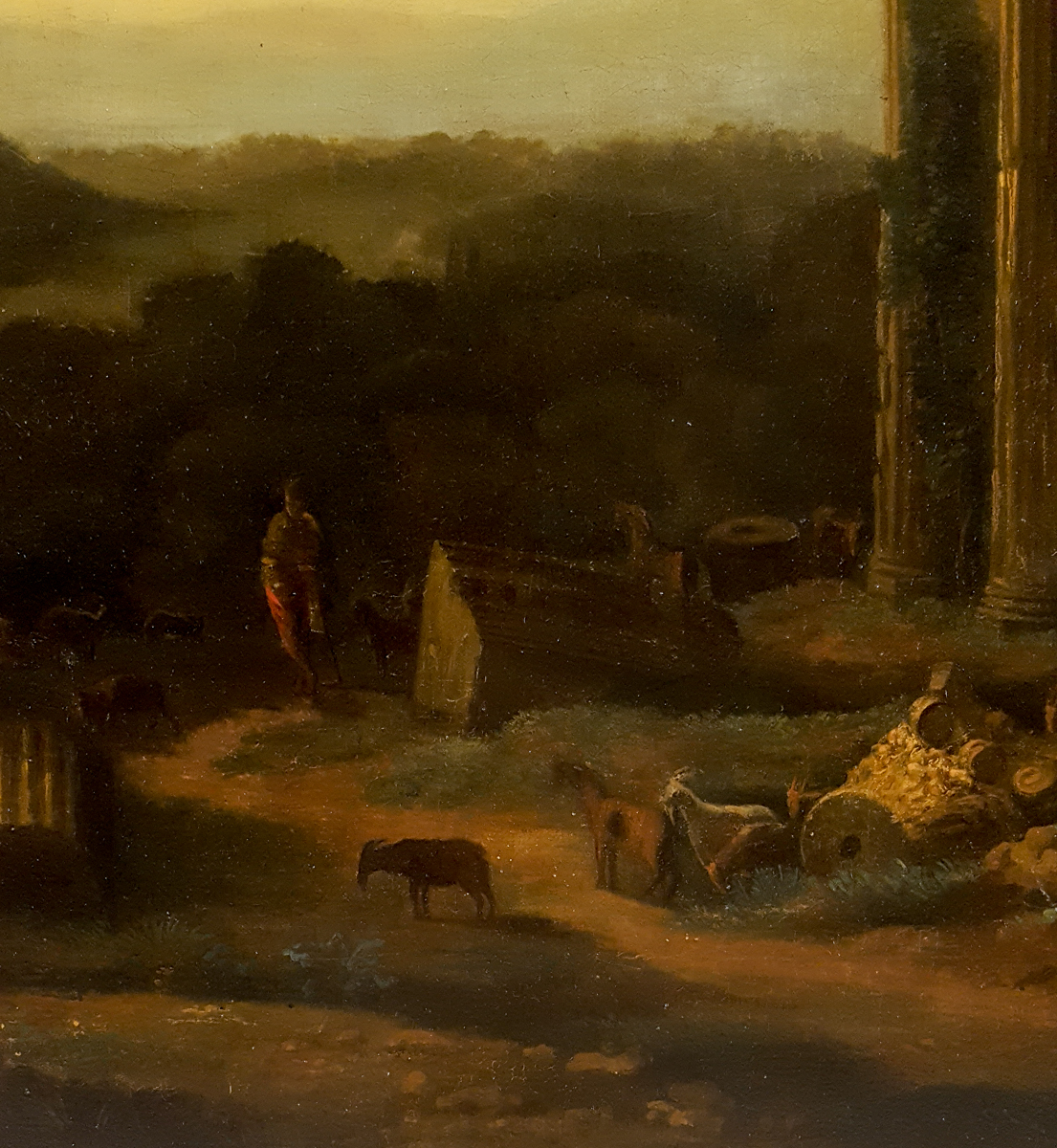 Personnages Dans Un Paysage, XVIIIe Siècle-photo-2