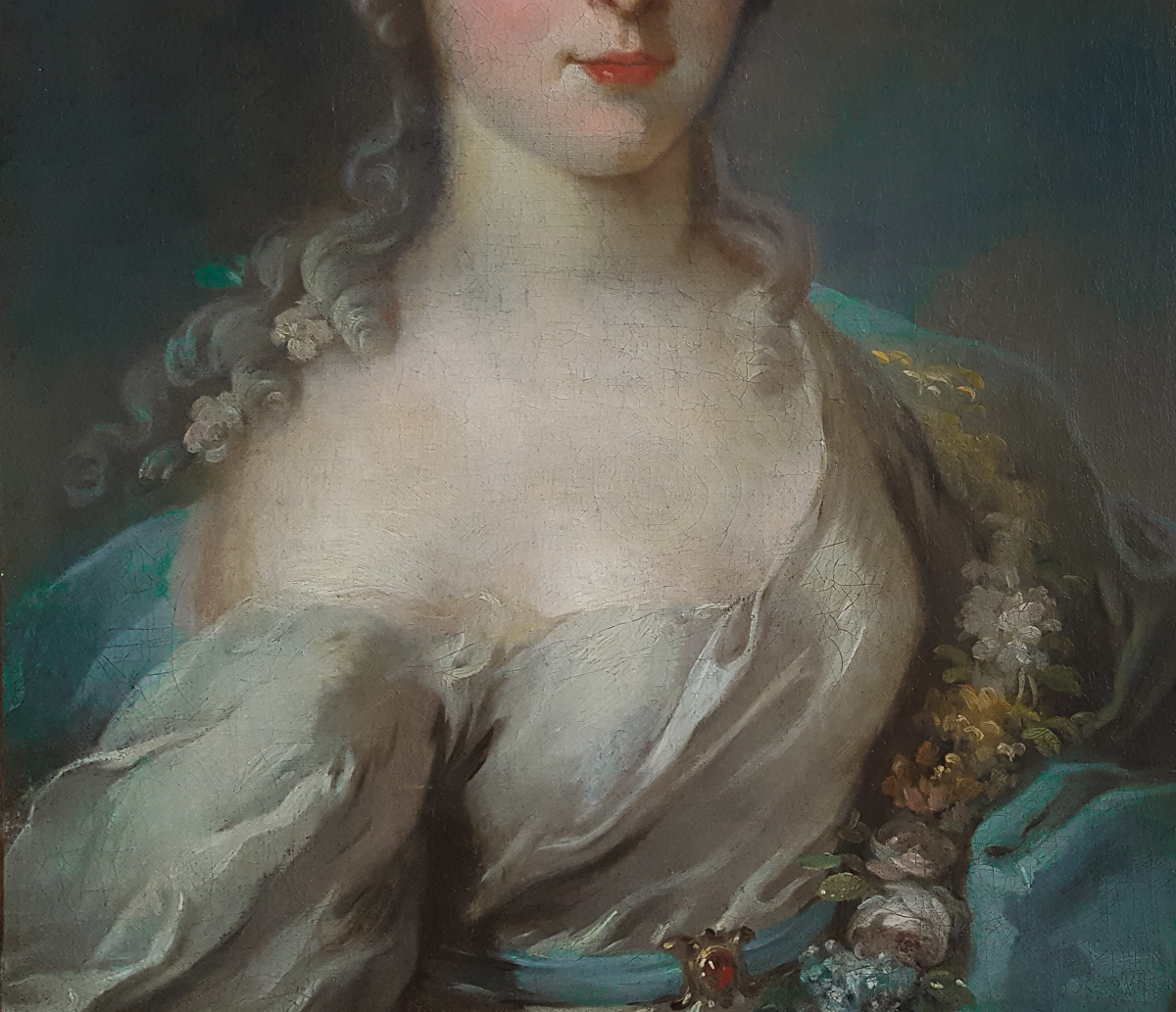 Portrait d'Une Dame Vers 1740-photo-3