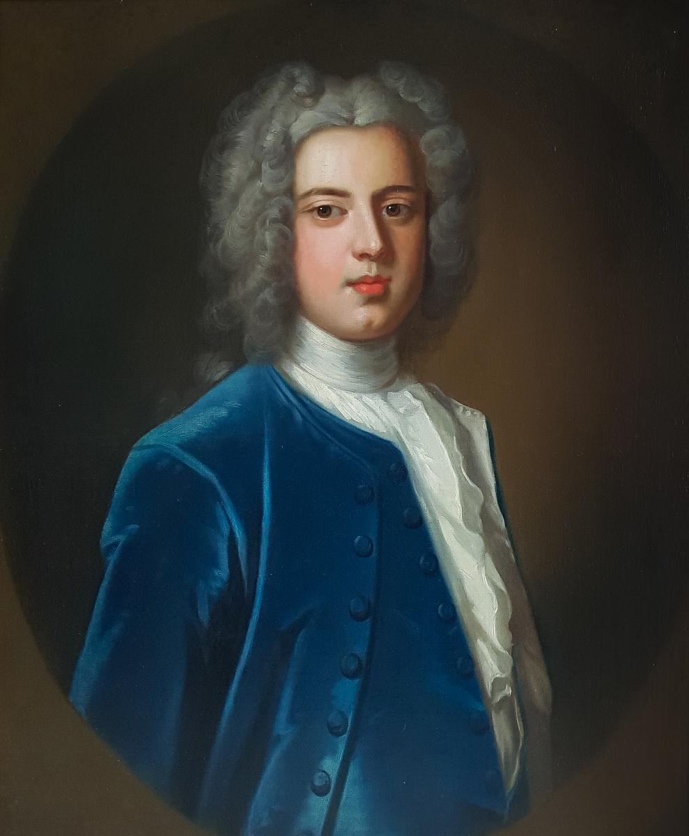 Portrait Of William Clavering-cowper, 2nd Earl Cowper C.1732 Circle Of Enoch Seeman C.1694-1745-photo-2
