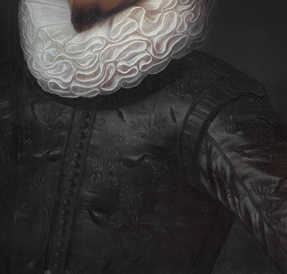 Portrait Of Gentleman C.1620; Workshop Of Michiel Jansz Van Mierevelt (1567-1641)-photo-4