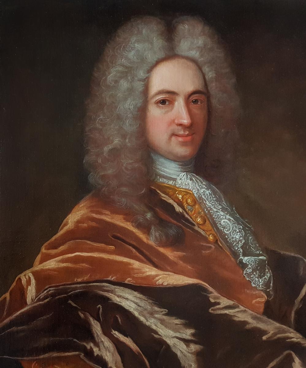 Portrait De Gentilhomme Vers 1715-photo-2