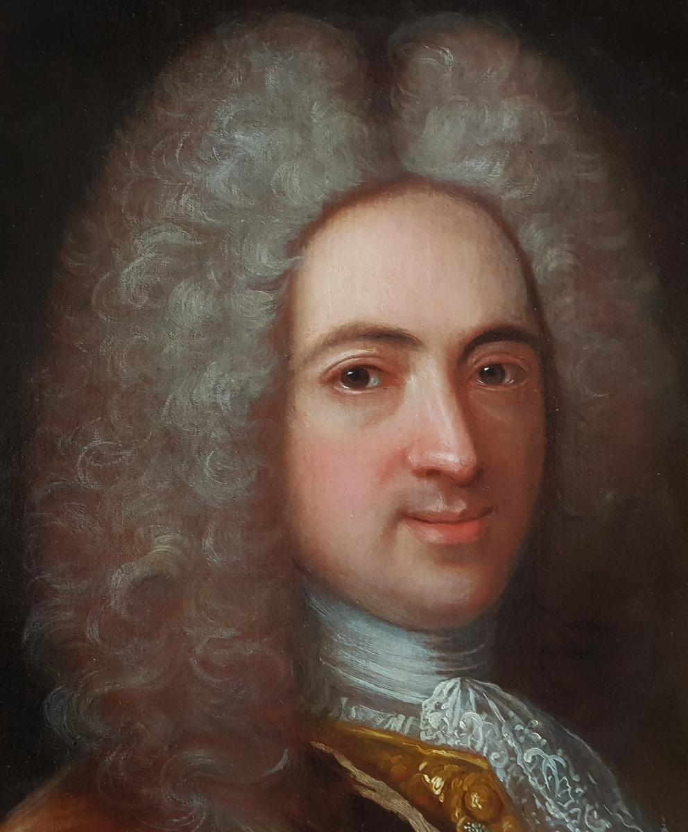 Portrait De Gentilhomme Vers 1715-photo-1