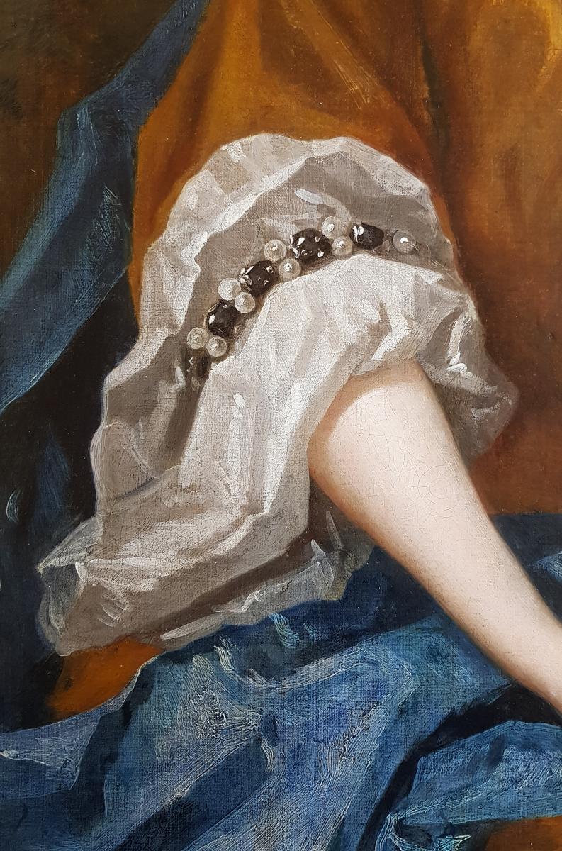 Portrait Of A Lady From The Every Family Of Baronets, England C1710; Charles d'Agar (1669-1723)-photo-3