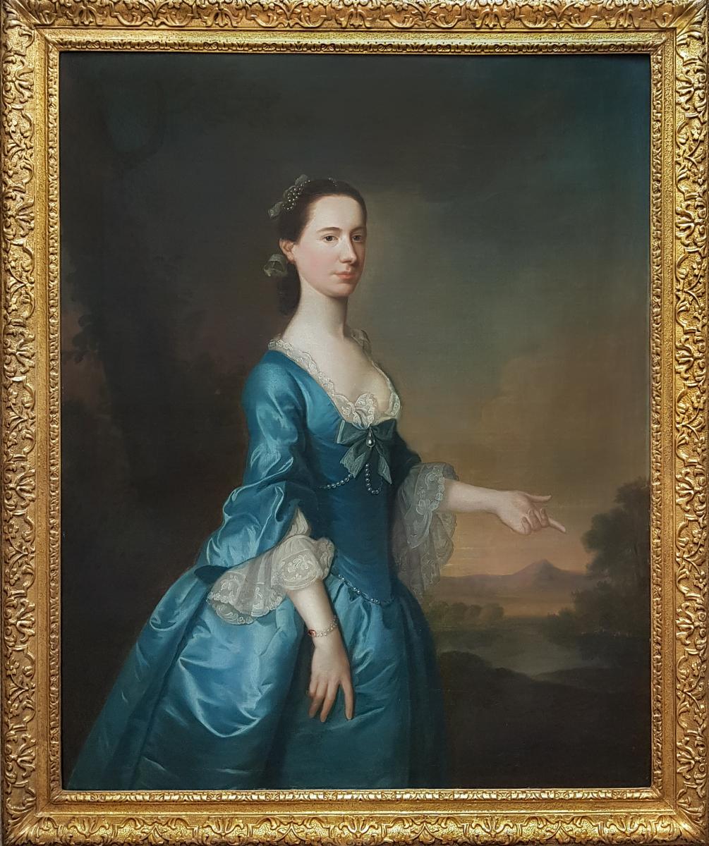 Portrait Of Hannah Maria Offley, Signed & Dated 1757, Joseph Samuel Webster (? - 1796)
