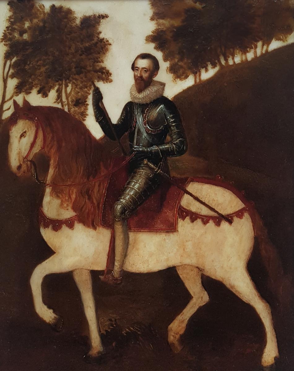 Vers 1620 Portrait équestre d'Un Gentilhomme-photo-2