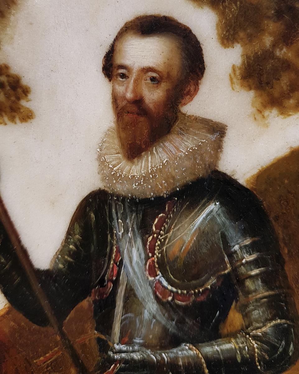 Vers 1620 Portrait équestre d'Un Gentilhomme-photo-4